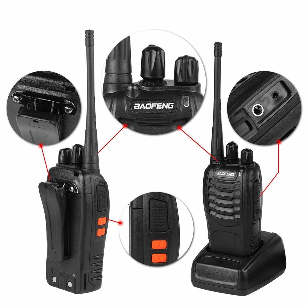 BF-888S [2 Pack] 5W UHF Radio