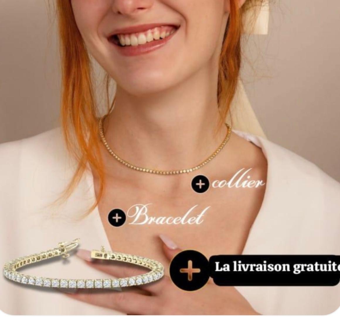 💎 Ensemble Riviere En Argent ✨