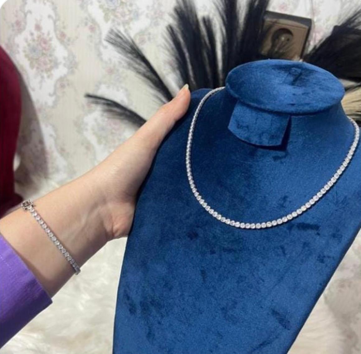 💎 Ensemble Riviere En Argent ✨