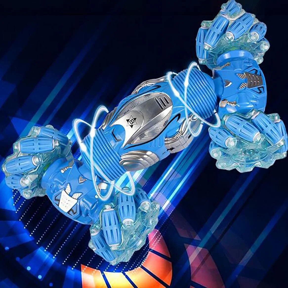 سياراة رباعية الدفع و التحكم عن بعد أو عن  ساعة اليد