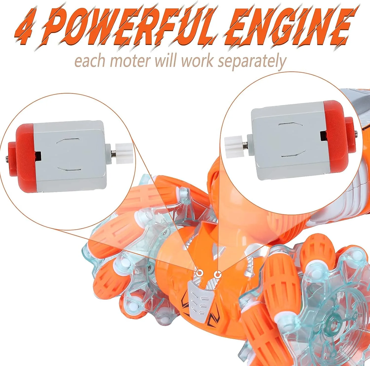 سياراة رباعية الدفع و التحكم عن بعد أو عن  ساعة اليد