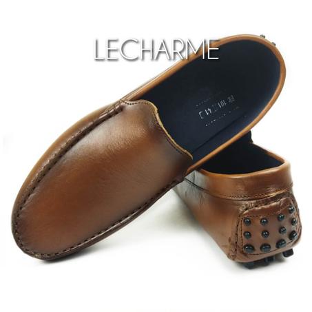 MOCASSIN DRIVER CUIR TABAC