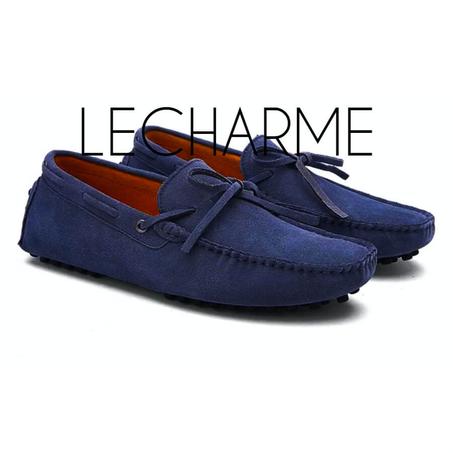 MOCASSIN DRIVER DAIM BLEU