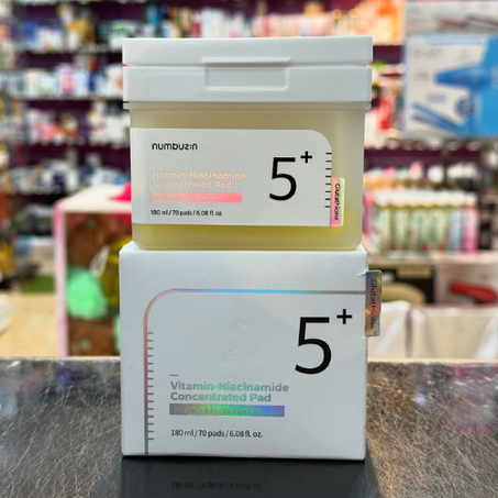 Numbuzin No.5 – Pads Concentrés à la Vitamine & Niacinamide