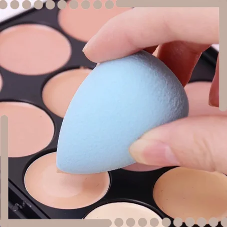 10 قطعة مستحضرات التجميل السلس نفخة الرطب الجاف استخدام ماكياج اسفنجة أساس الجمال أدوات العناية بالوجه اكسسوارات قطرة الماء الشكل