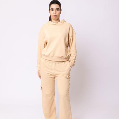 Oversize Hoodie Baggy jogger Tracksuit - Yellow