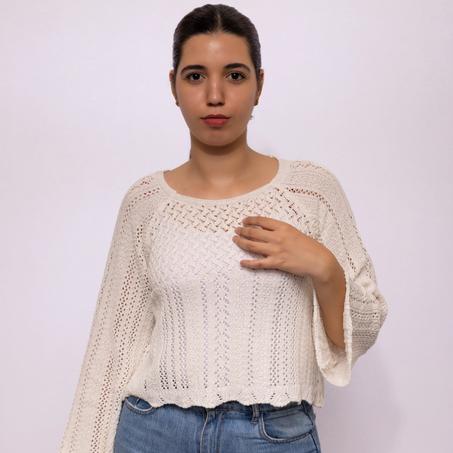 سويتر شبكي أنيق من Bisou