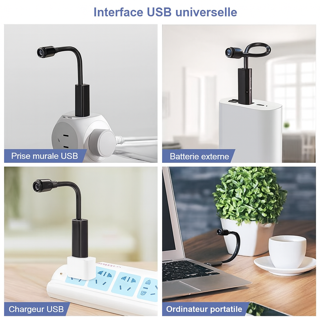 Caméra WiFi Sans Fil Full HD 1080P avec Détection de Mouvement