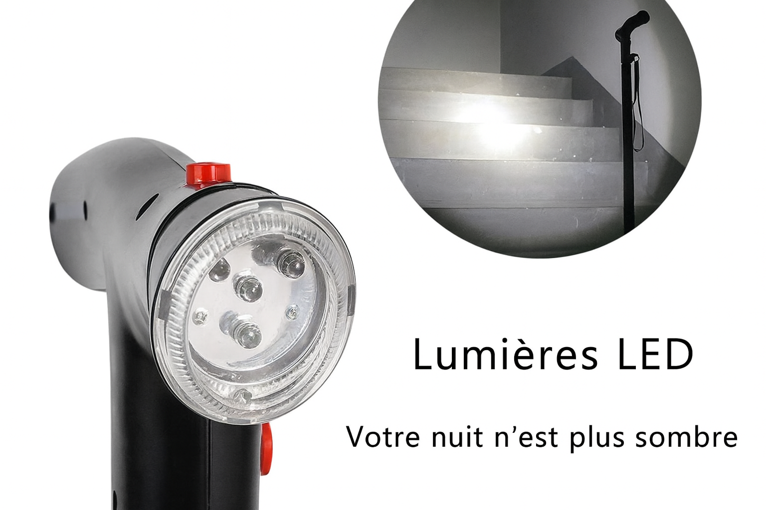 Canne Pliante Télescopique – Compacte & Durable