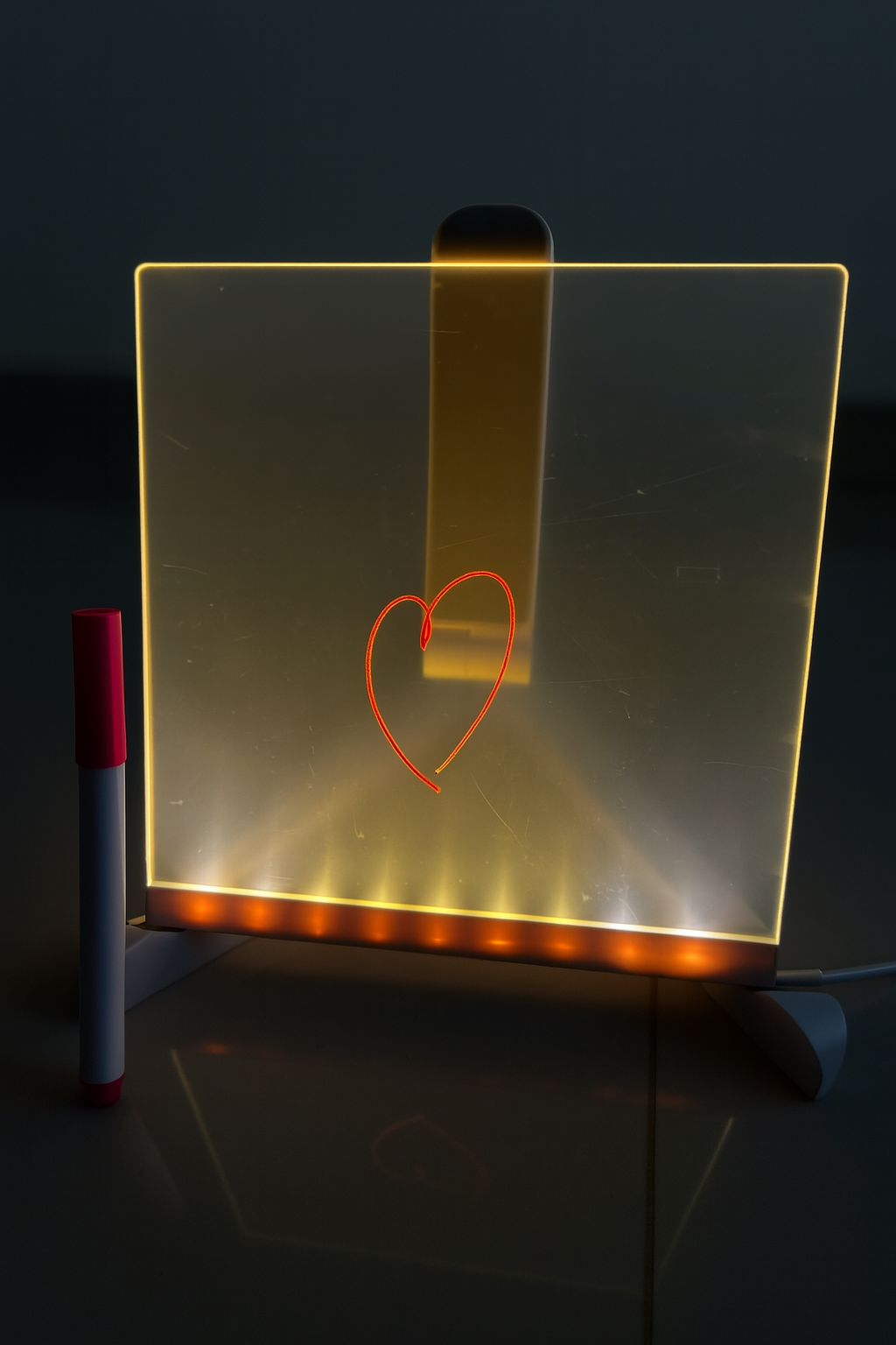 Tablette d’Écriture LED 3D en Verre Acrylique Lumineux