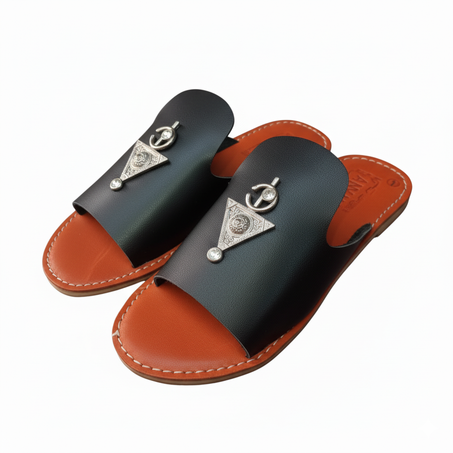 صنادل جلدية  نسائية - يدوية الصنع باصالة الامازيغ