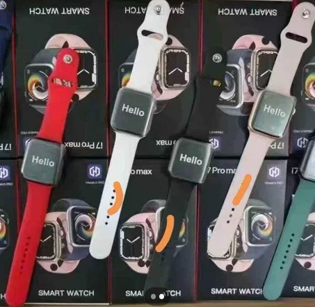 Smart Watch I7 pro max +ساعة ذكية تعمل بالبلوتوث ومقاومة للماء ومعدل ضربات القلب ومتعقب للياقة البدنية للرجال والنساء