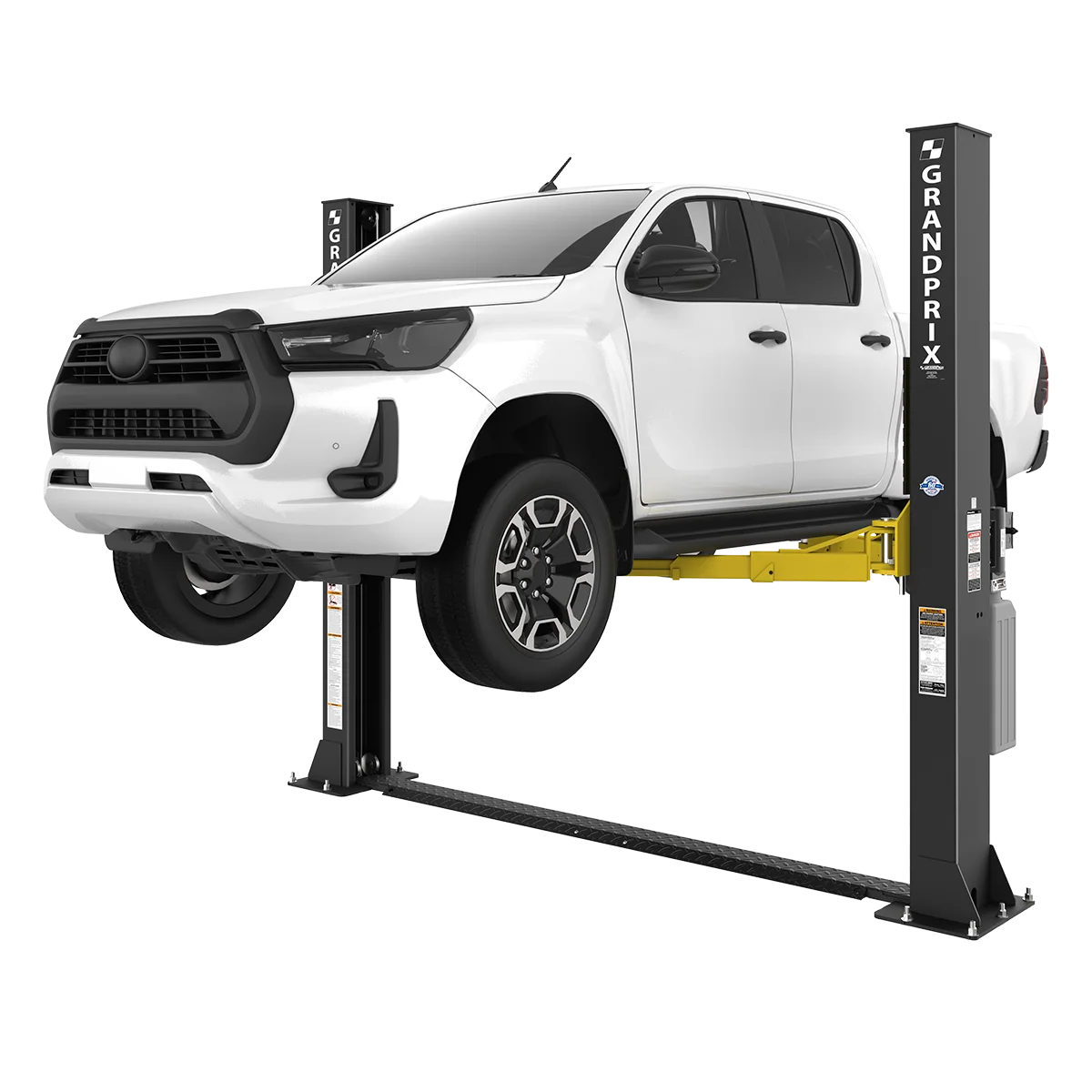 GrandPrix GP-9LC Two Post Car Lift - 9,000-Lb Capacity - Floorplate