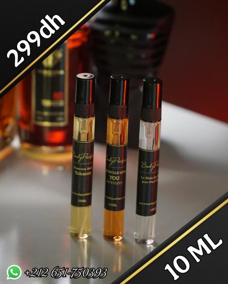 10 ml : you Intensely + red tobacco + le male elixir