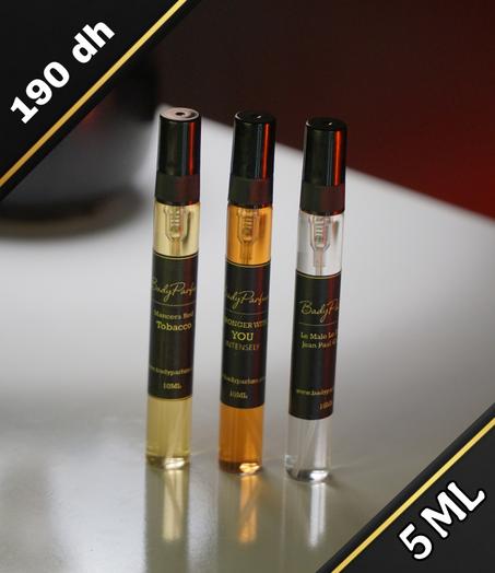 5 ml : you intensely + red tobacco + le male elixir