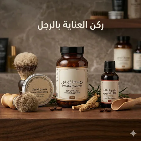 ركن العناية بالرجل (Men's Wellness Corner)