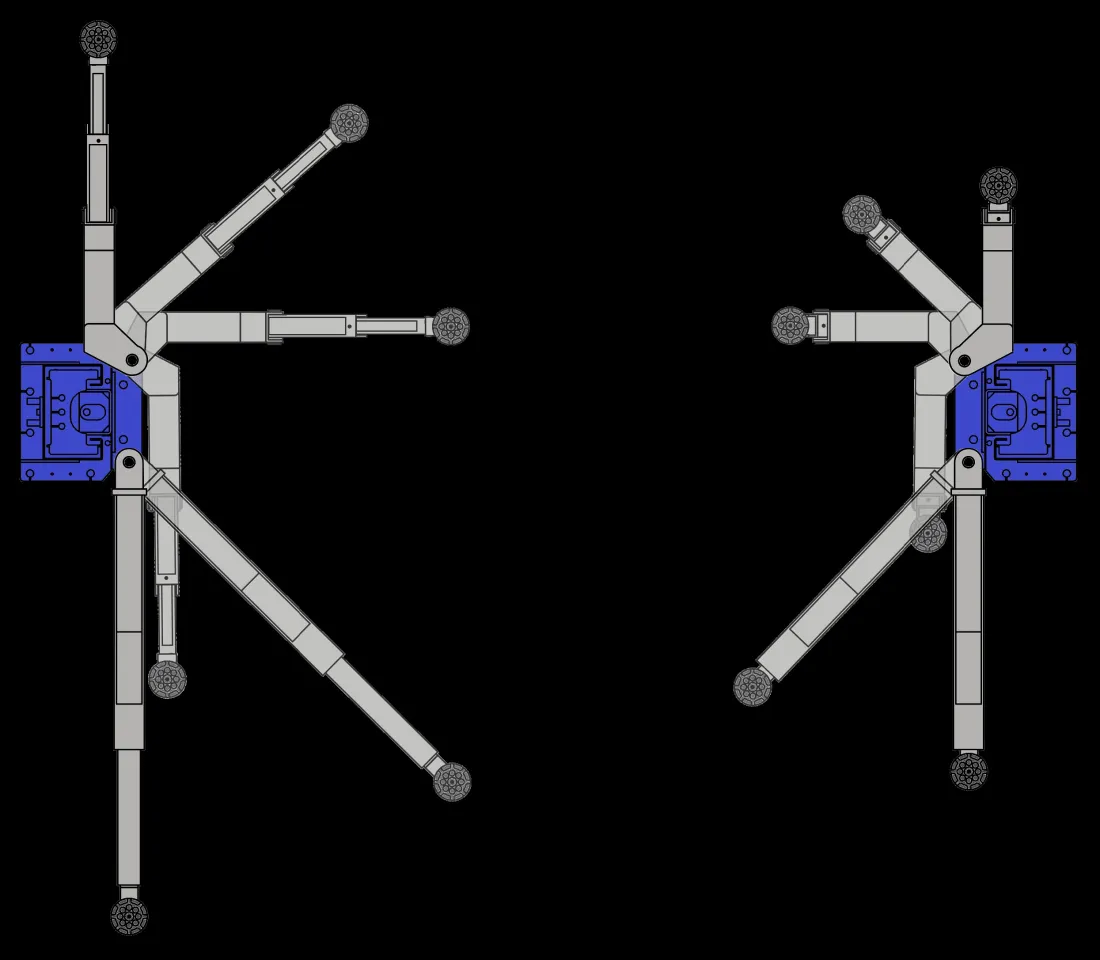 Ideal TP10KAC-DX 10,000 lb. ALI Certified 2-Post Bi-Symmetric Clear Floor Lift