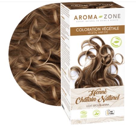 Coloration capillaire végétale BIO Henné châtain naturel - 200 G