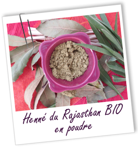 Coloration capillaire végétale Henné du Rajasthan BIO - 250 G