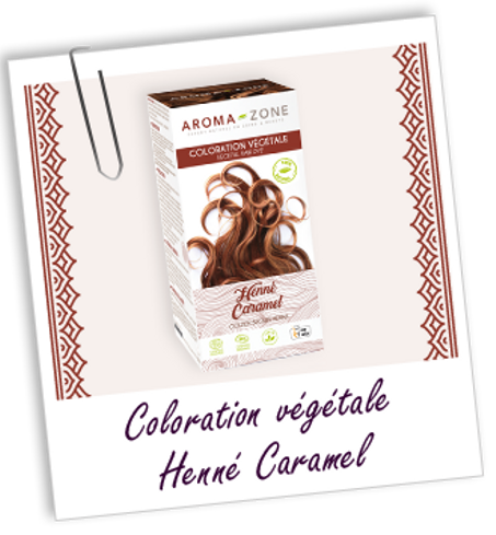 Coloration capillaire végétale BIO Henné caramel - 200G