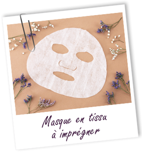 Masque visage tissu à imprégner