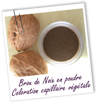 Brou de noix en poudre 250 g  Coloration capillaire naturelle – Tradition  Nature