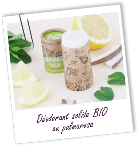 Déodorant solide BIO au Palmarosa