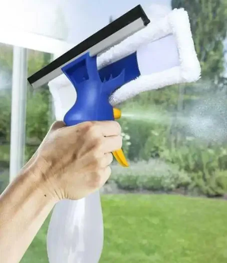 منظّف الزجاج 3 في  1  Raclette + سبراي + إسفنجة (250 ml)