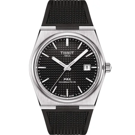 TISSOT PRX Bracelet Silicone NOIR
