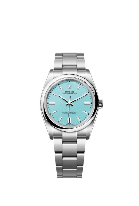 Rolex oyster bleu ciel