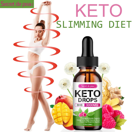 Skin Secret - Slimming Keto BHB Drops, Provides Energy, Burns Fat, For Belly, Healthy Weight Loss