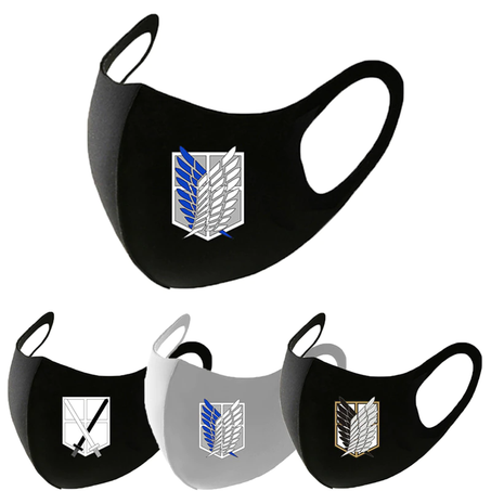 Cosplay Anime Attack on Titan Adult Mask Eren Levi Wings of Liberty Freedom Face Mask Cosplay Prop Face Accessories Halloween