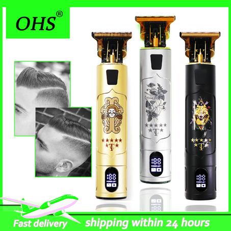 2021 T9 0mm Professional Hair Clipper Beard Trimmer Electric Rechargeable Men Hair Shaver Beard Barber Hair Cut Cutting Machine