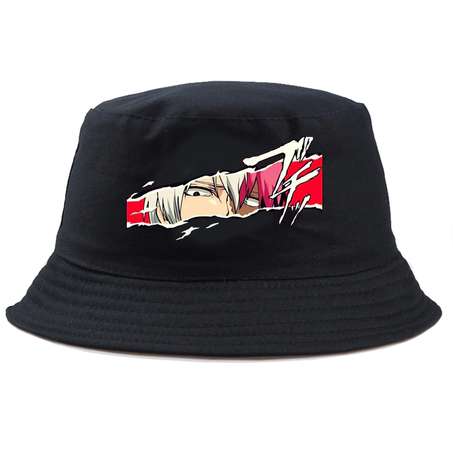 Graphic My Hero Academia Printing Bucket Panama Hat Cartoon Japanese Fashion Bob Hat Reversible Funny Casual Street Cap Colorful