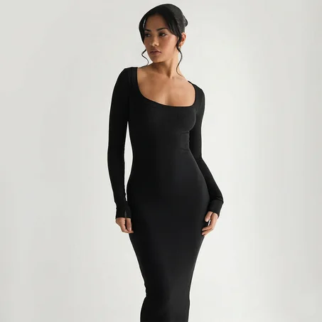 Robe Midi Moulante Élégante