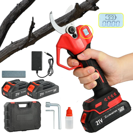 مقص تقليم كهربائي لاسلكي 30 مم مع شاشة LCD