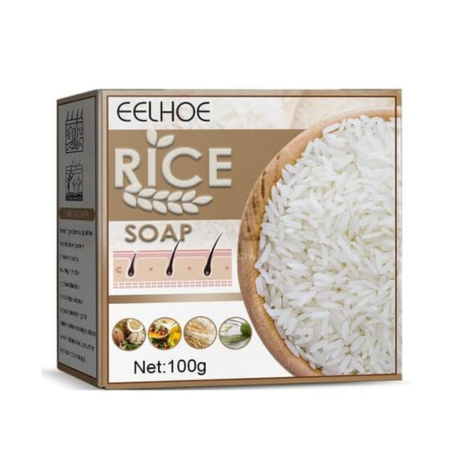 الشامبو الطبيعي لتطويل وتكثيف الشعر ومنع التساقط، شامبو الأرز لنمو الشعر الجاف التالف