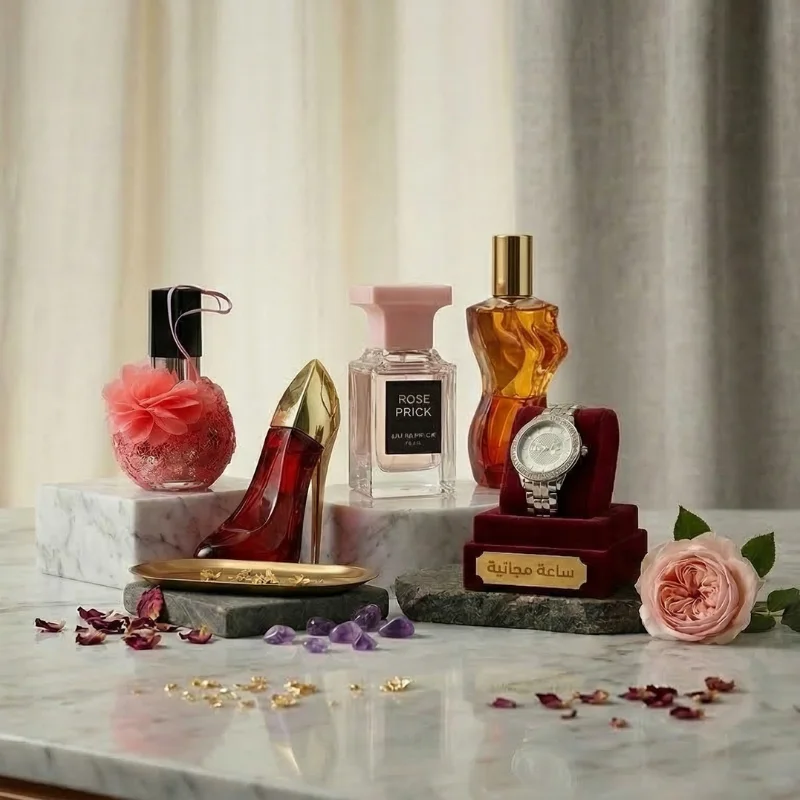 ✨خليك ديما طوب كل يوم… مع 4 عطور فاخرة + ساعة أنيقة هدية