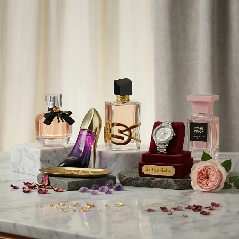 ✨خليك ديما طوب كل يوم… مع 4 عطور فاخرة + ساعة أنيقة هدية