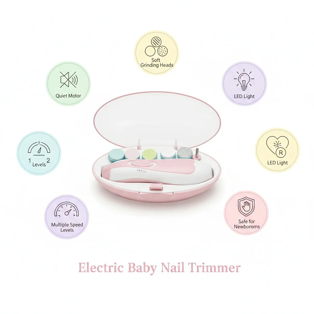 مبرد أظافر الأطفال الكهربائي