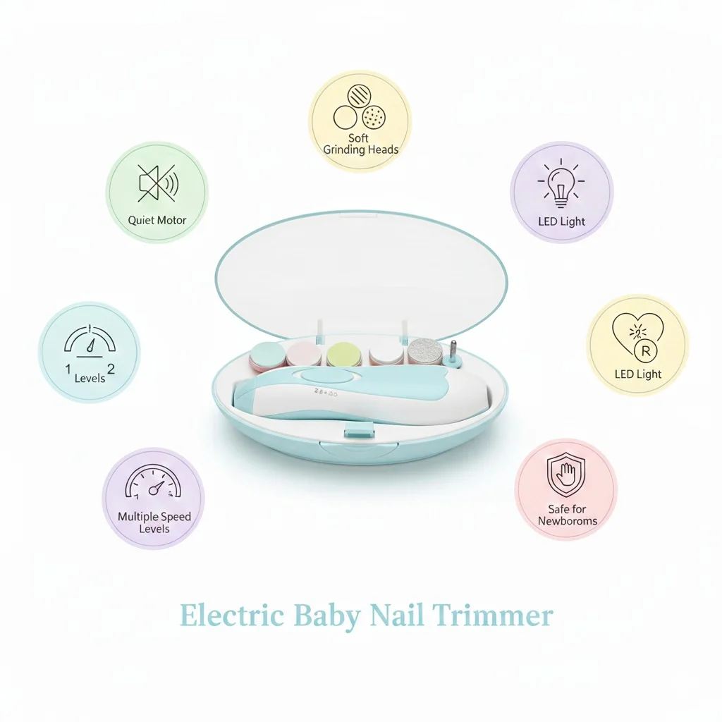 مبرد أظافر الأطفال الكهربائي