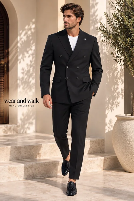 Costume Homme Croisé Élégance