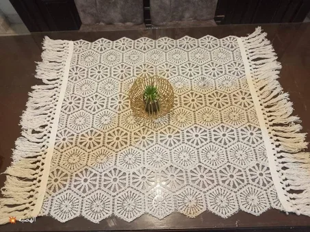 طقم مفارش مكرميه