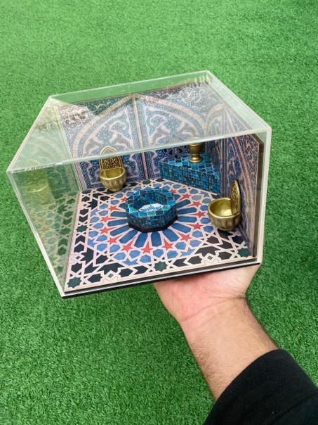 Miniature hammam traditionnel Zelij نموذج مصغر لحمام تقليدي