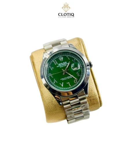 ROLEX DATEJUST GREEN ARABIC