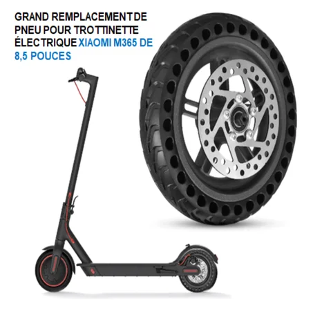 Roue arrière pour trottinette électrique Xiaomi M365 + freins à disque (ensemble)