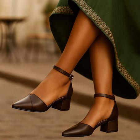 صندل كعب قصير