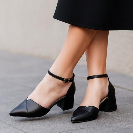 صندل كعب قصير