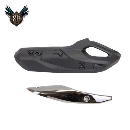 CACHE  ECHAPPEMENT ET CACHE CHROME SH 125 150 2020-2025