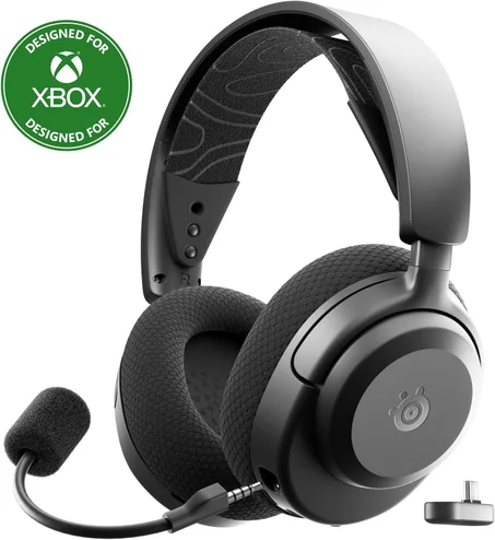 SteelSeries Arctis Nova 3X - Auriculares inalámbricos multiplataforma para juegos, control de aplicaciones móviles, batería de 40 HR, controladores magnéticos de neodimio, 2.4 GHz/Bluetooth, 